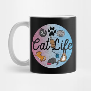 Cute & Funny Cat Life Adorable Circle of Kittens Mug